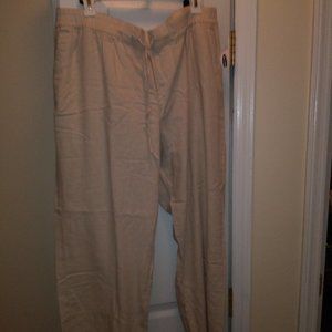 Old Navy wide leg cotton / linen blend pants